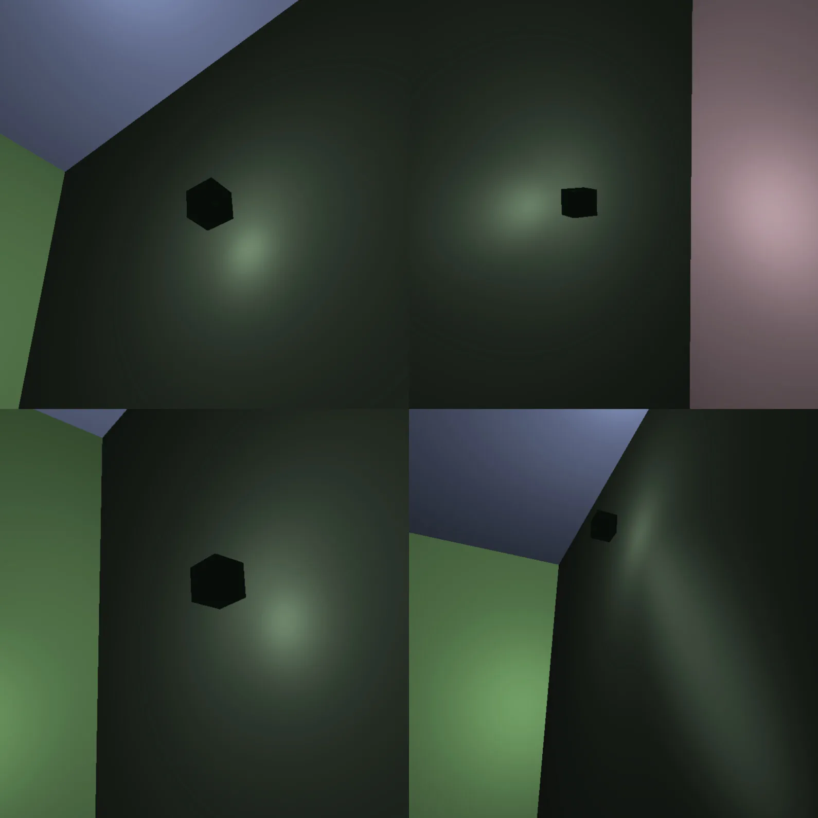 Spheres rendered with Blinn-Phong shading